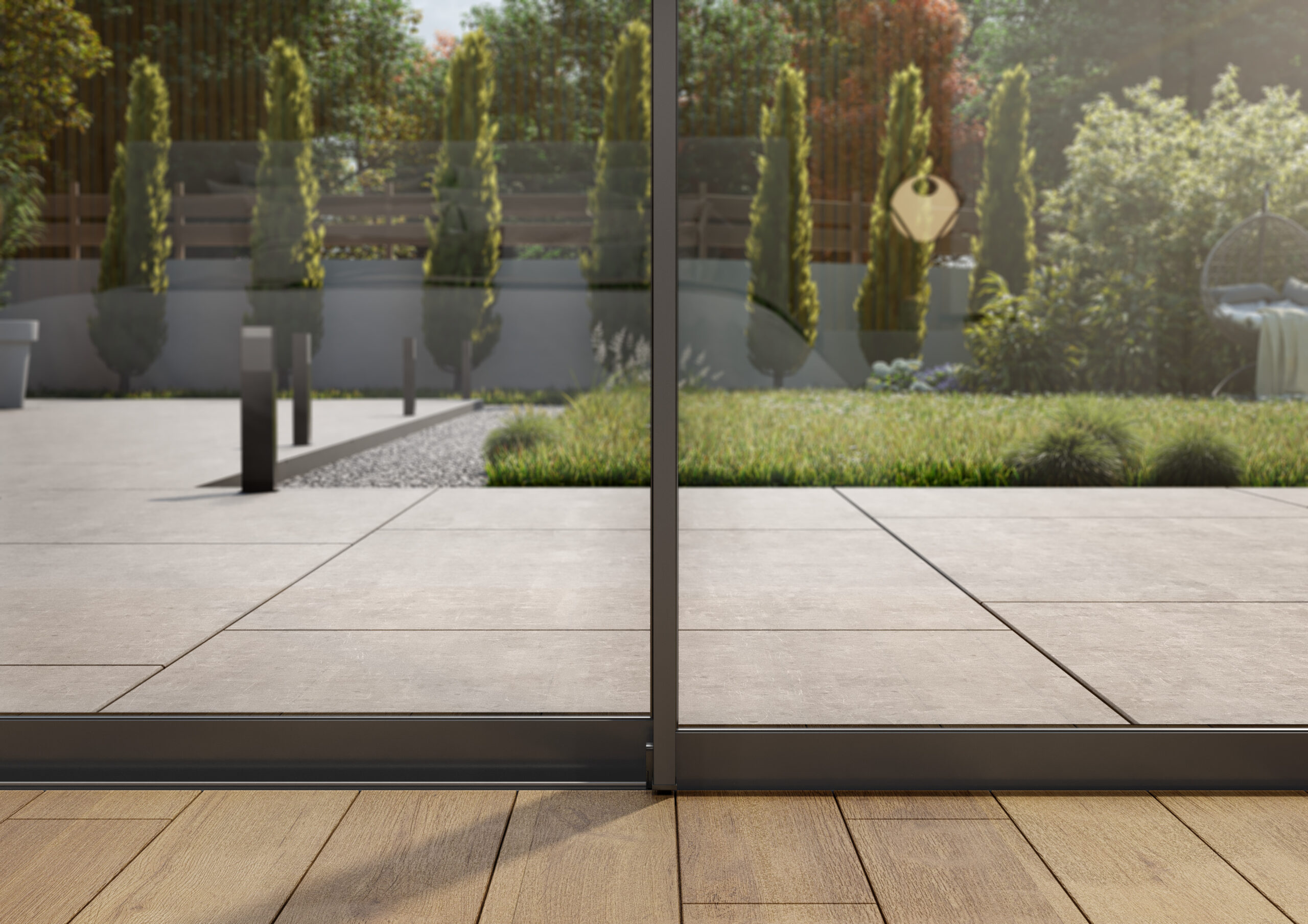 Infineo Sliding Door - Modern Env. - Close up - Interlock